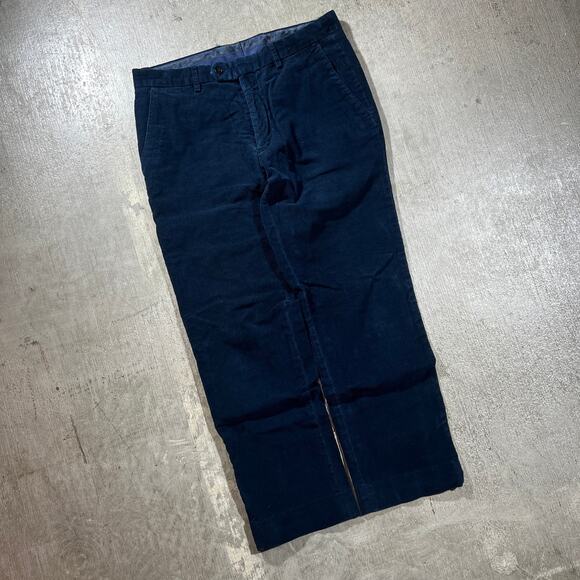 Ralph Lauren Navy Corduroy Pants 32x30 Straight Leg Classic Fit - Picture 1 of 7